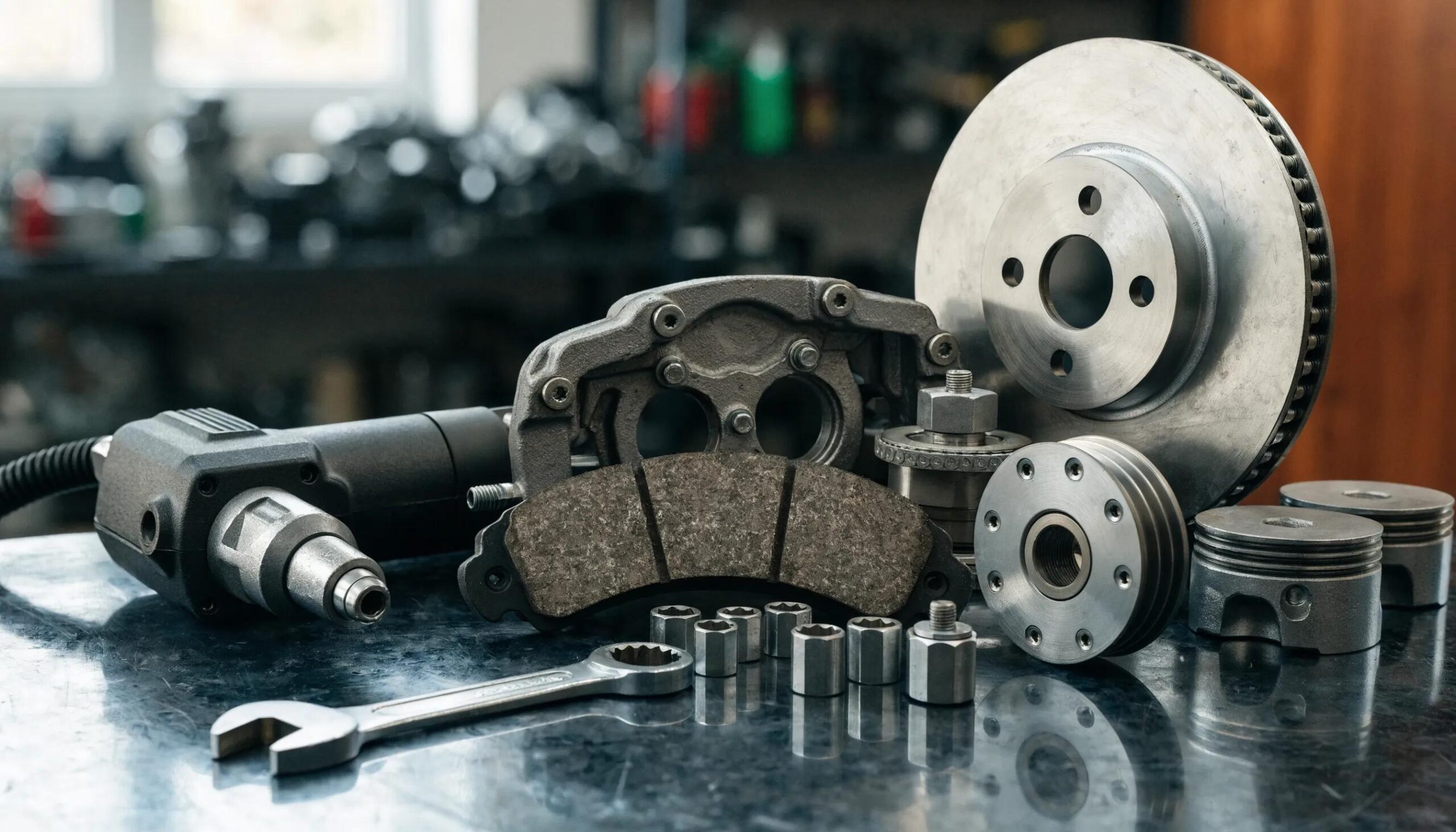 Essential auto repair tools and equipment illustrating quality maintenance practices in a Philadelphia workshop.